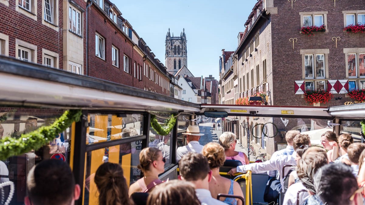 Hochzeit Doppeldecker Cabrio Kiepenkerl